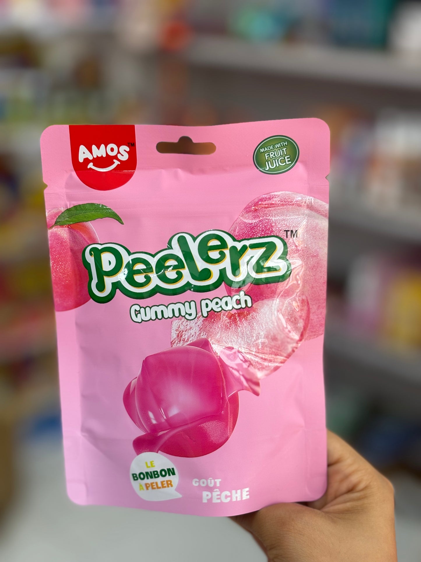 Peelerz gummy peach fruit flavor halal - Girlzbox