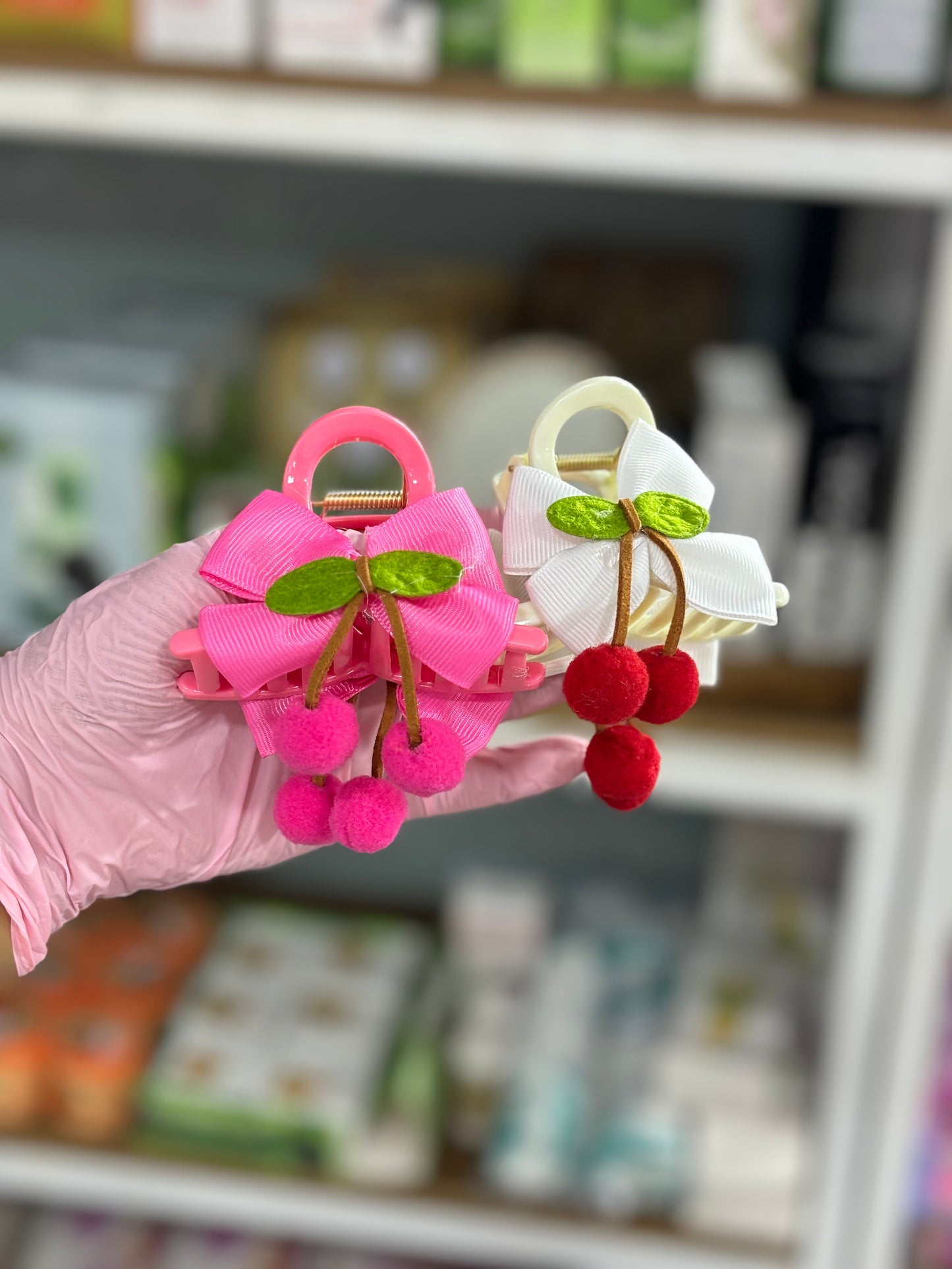 Barrette pour les cheveux cerise - Girlzbox