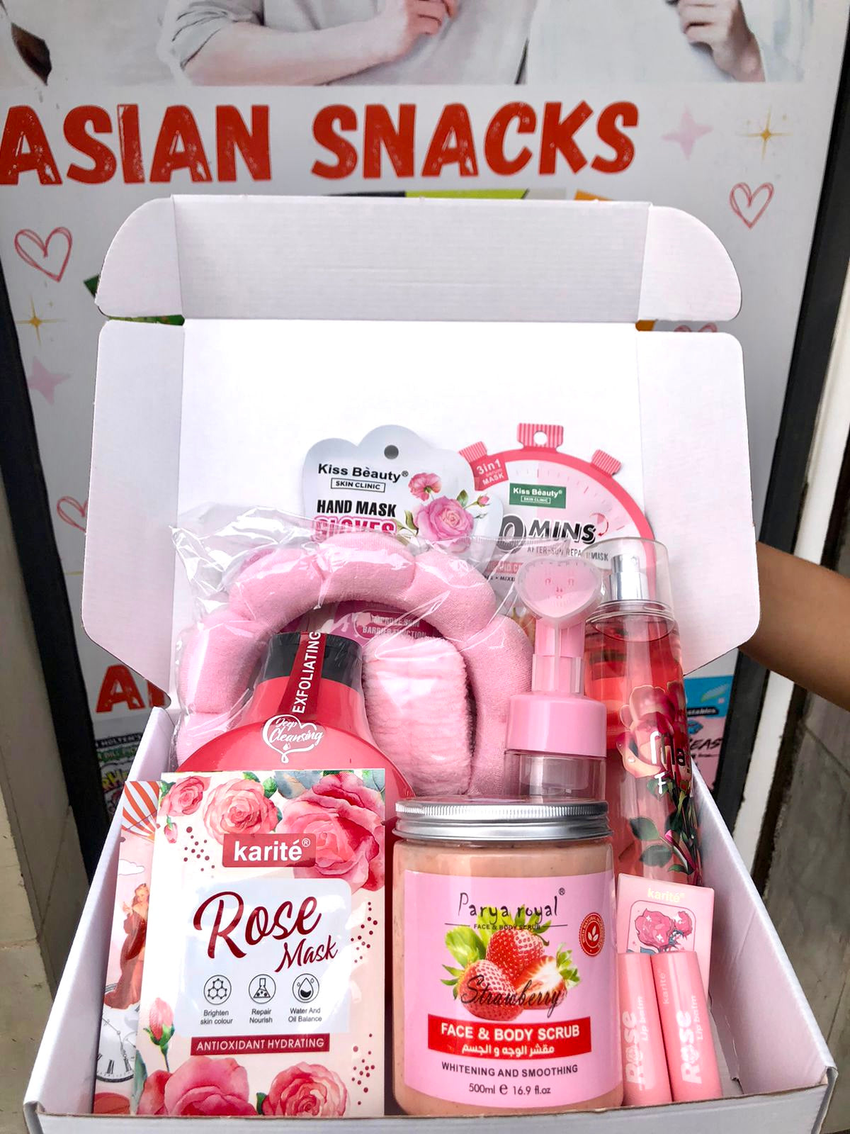 Strawberry pinky box skin care perfume pour filles - Girlzbox