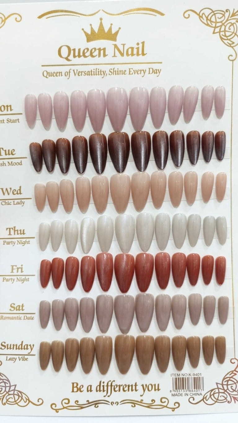 Pack faux ongles press on nails 96pcs - Girlzbox