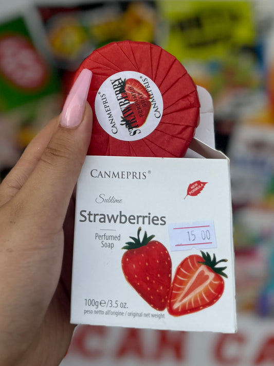 Savon doux pour les mains et le corps odeur fraise - Girlzbox