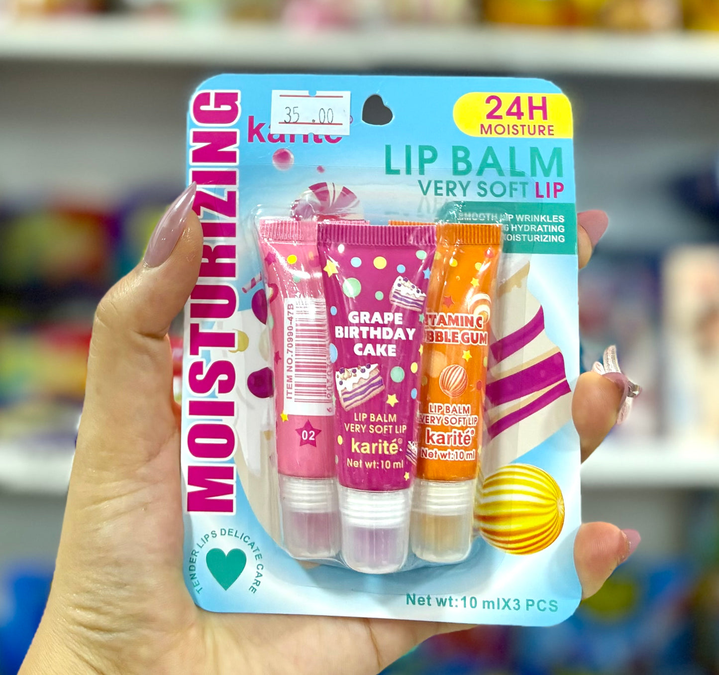 Magic gloss lip balm 3 packs grape vitc - Girlzbox