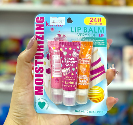 Magic gloss lip balm 3 packs grape vitc  - Girlzbox