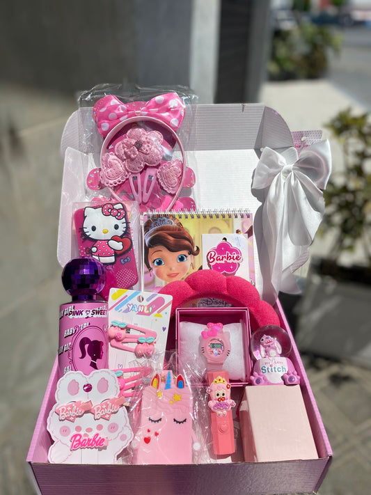 Barbie pink hello kitty stitch  box - girlzbox