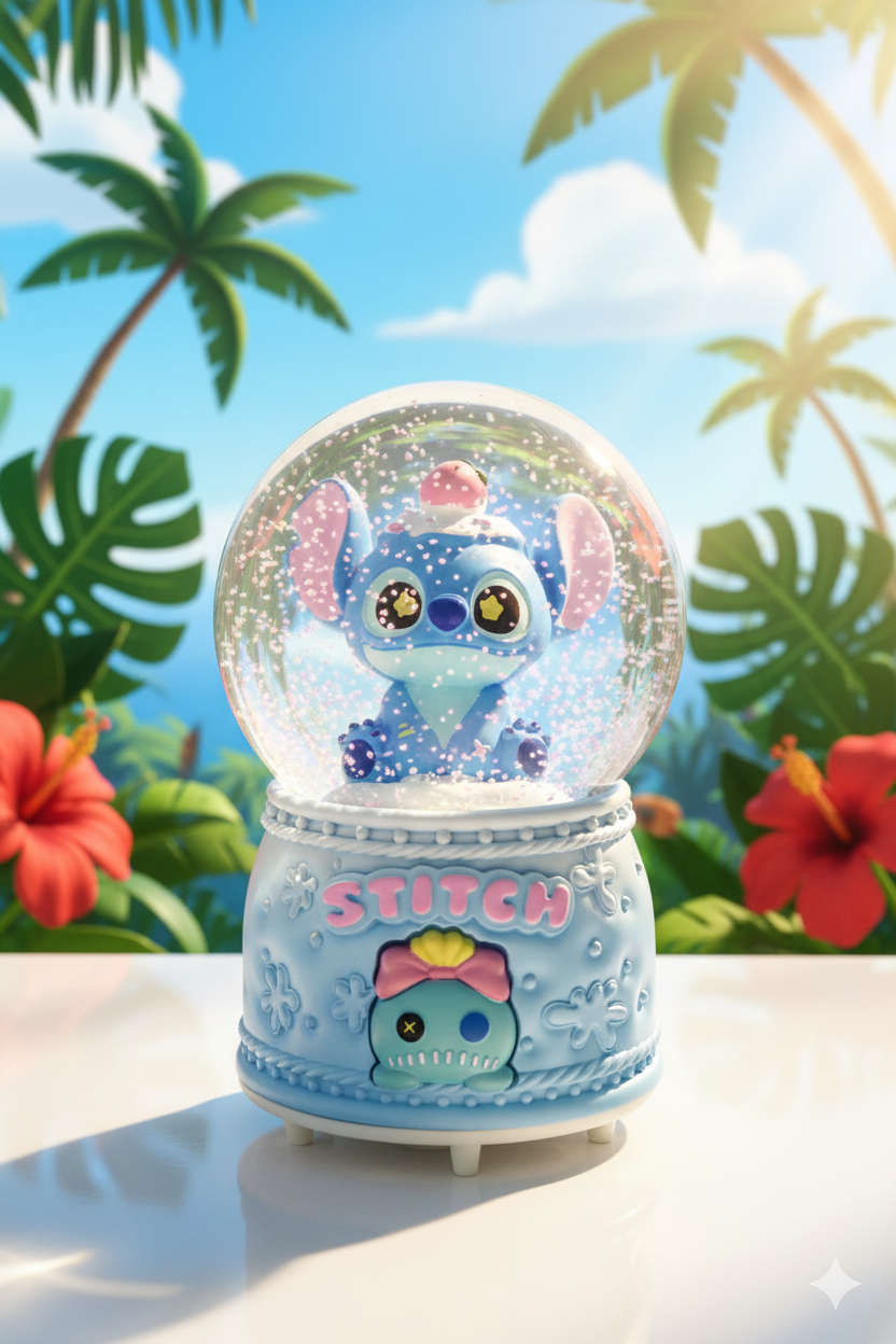 Stitch Boule de neige love كرة التلج - Girlzbox