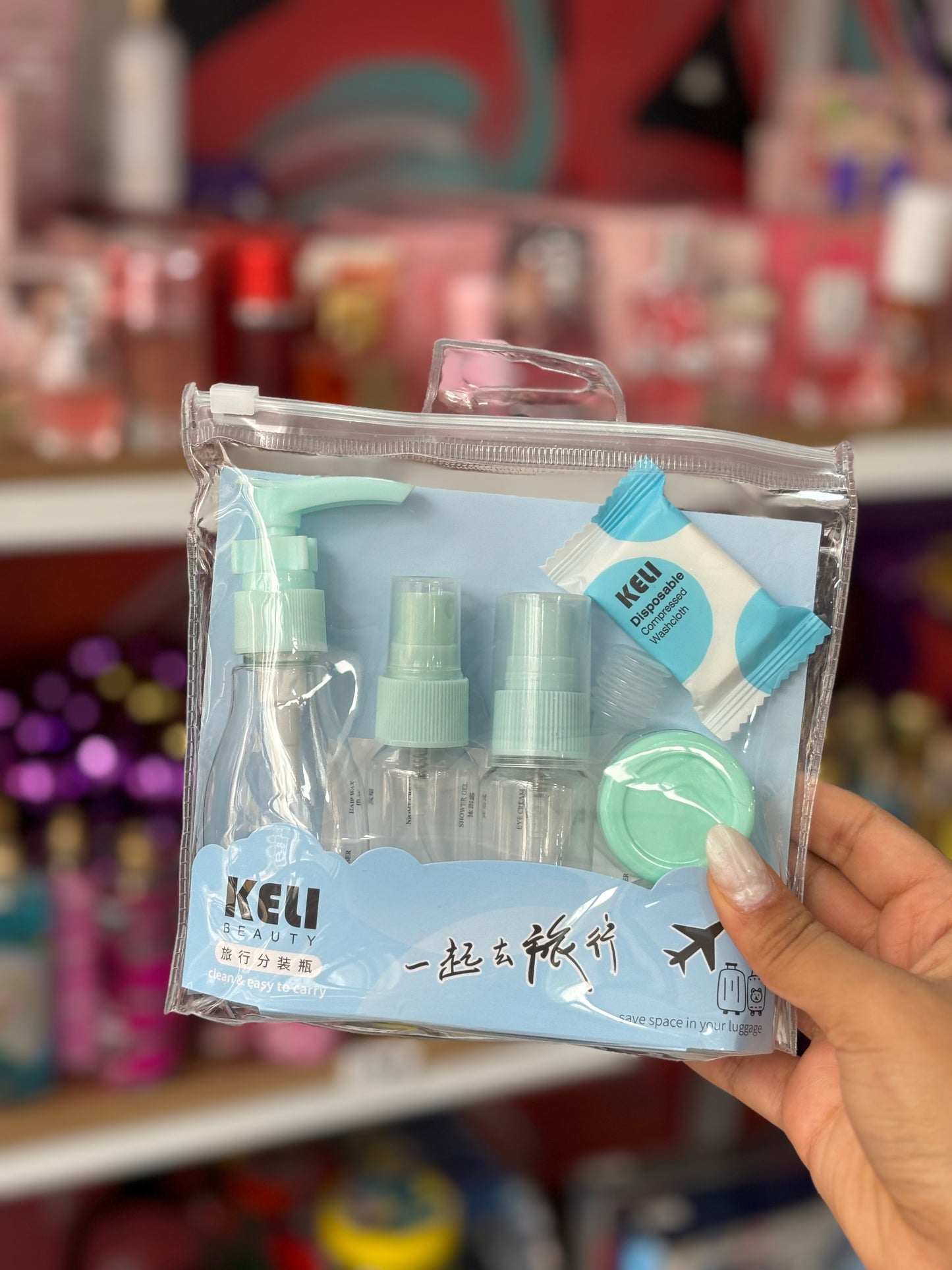 Set voyage mini bouteilles - Girlzbox