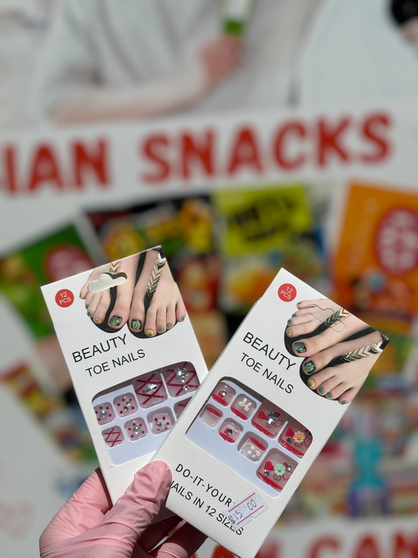 1pcs boite de faux ongles pour les pieds - Girlzbox