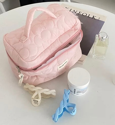 Trousse grande puffy pour rangement couleur aléatoire - Girlzbox