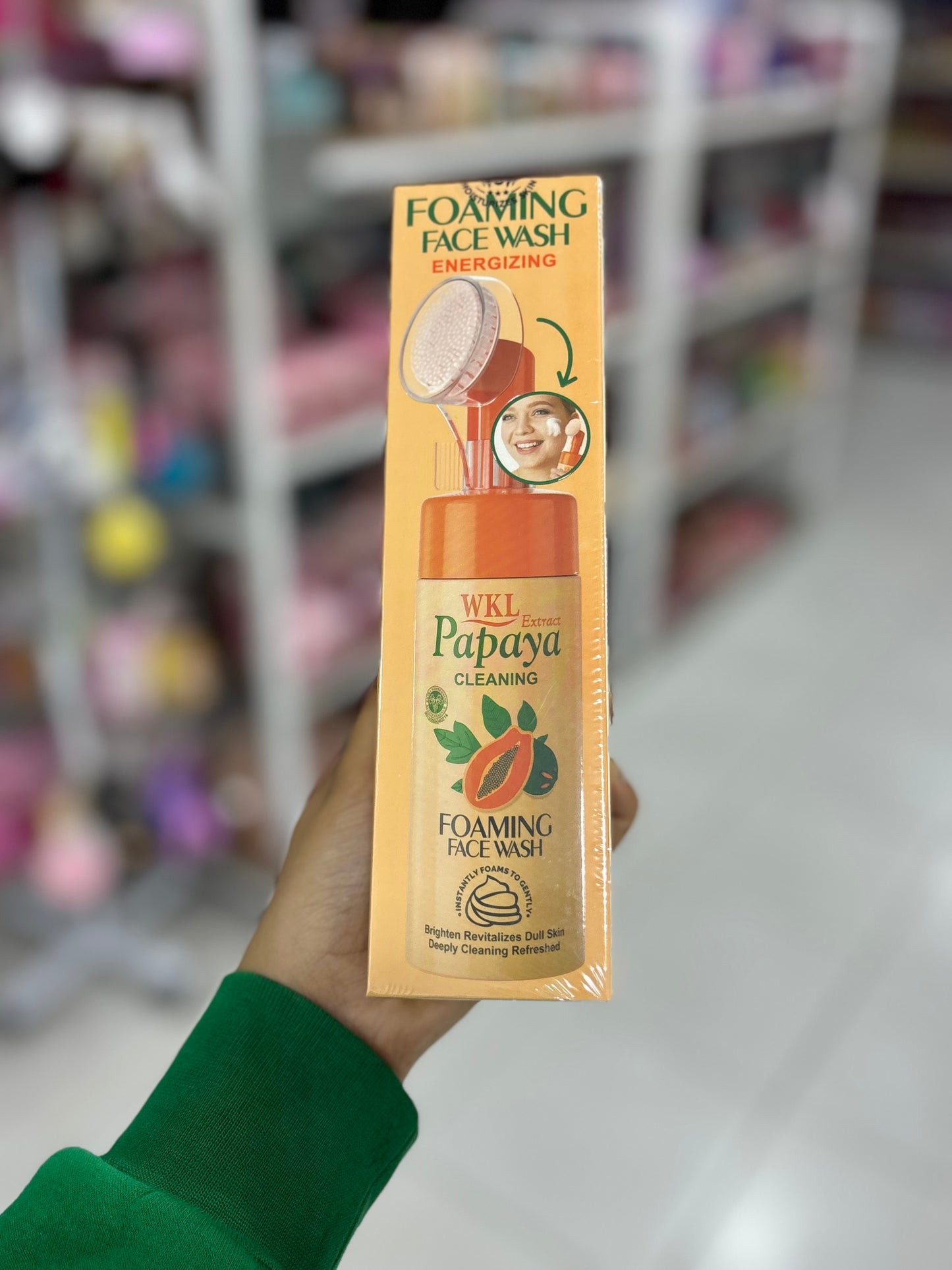 Gel nettoyant hydratant éclaircissant papaya pour le visage - Girlzbox