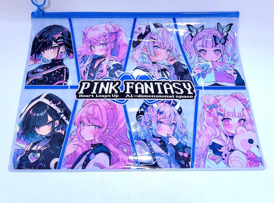 Porte feuille ou Trousse large capacité manga back to school - Girlzbox