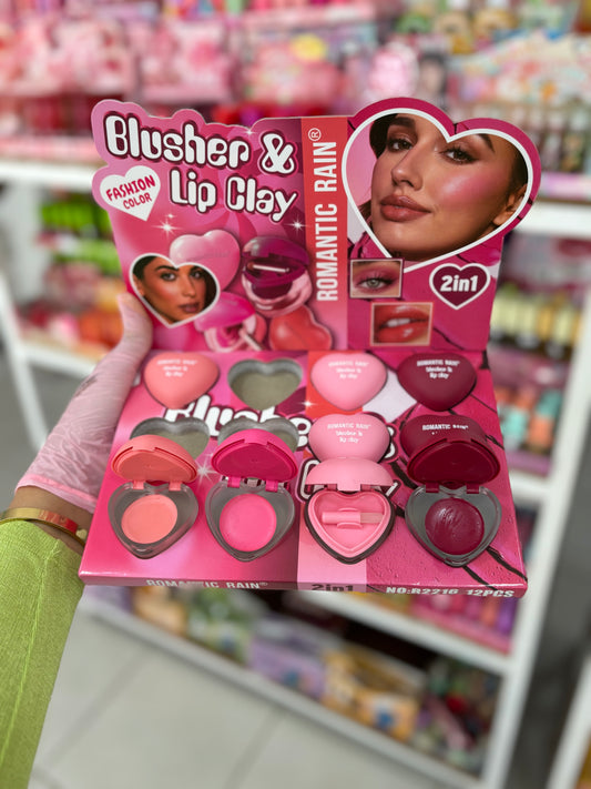 Blush trendy blusher and lip clay cream - Girlzbox