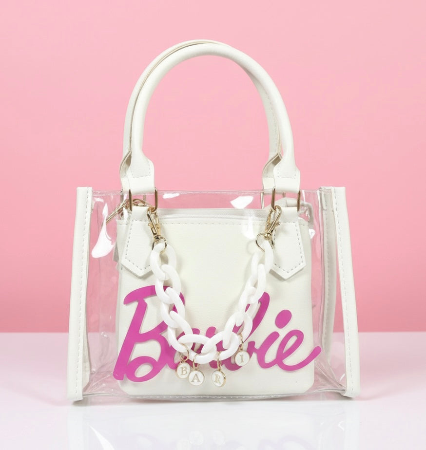 Sac barbie très cute blanc pour filles - Girlzbox