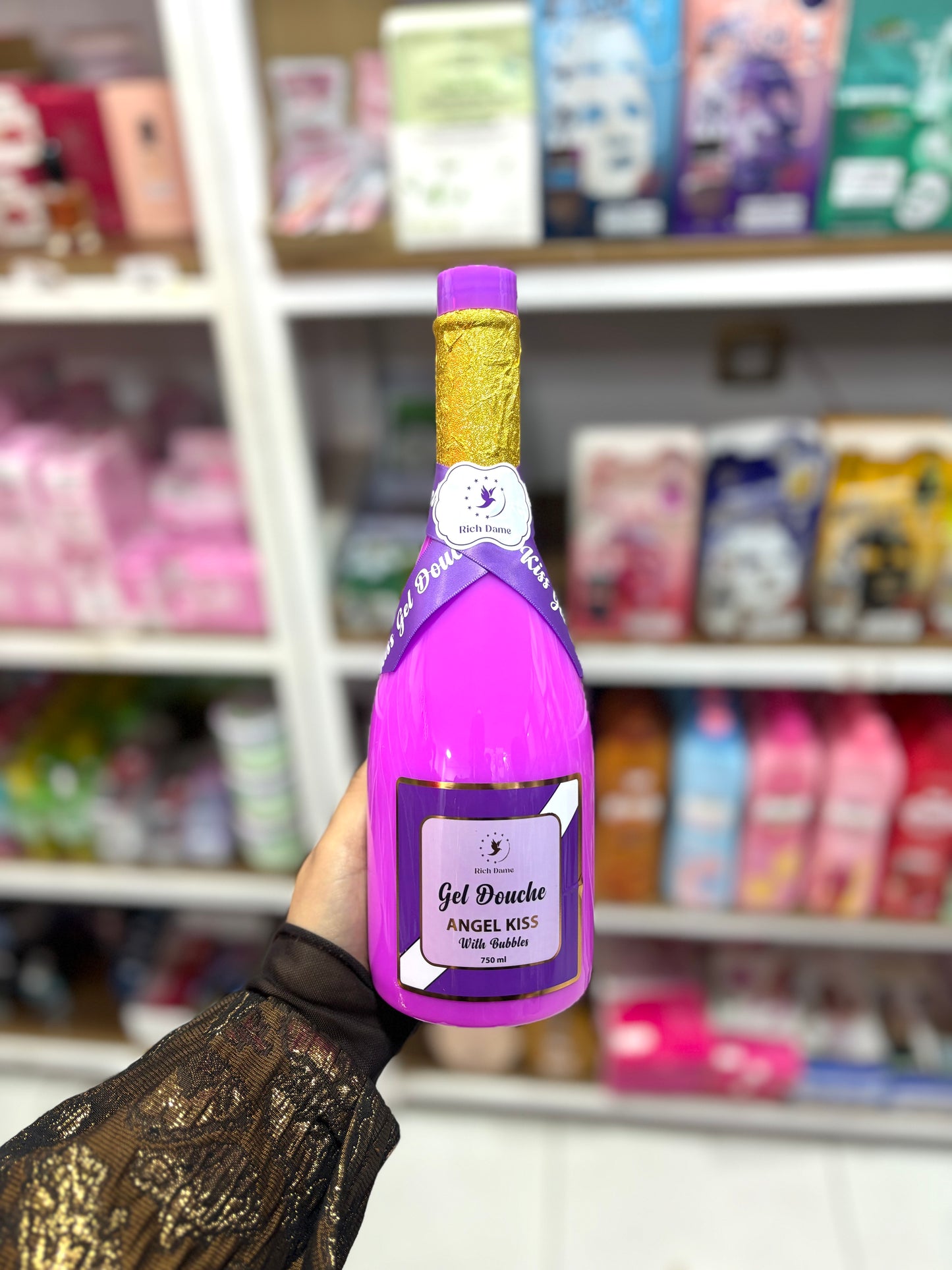 Grand gel douche raisins angel kiss with bubbles - Girlzbox