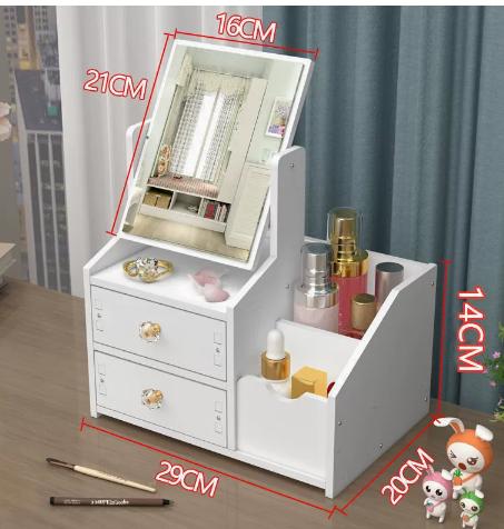Miroir avec rangement مرآة makeup vanity - Girlzbox
