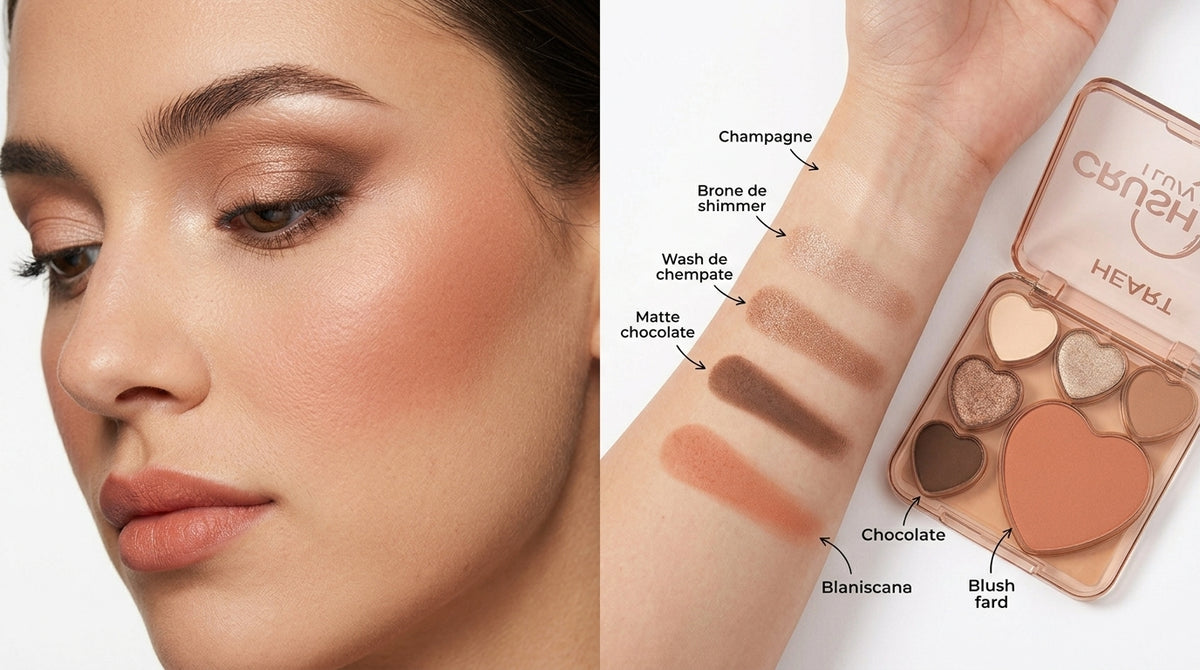 Palette Makeup "CRUSH I LUV ME - HEART" fards à paupières et bronzer