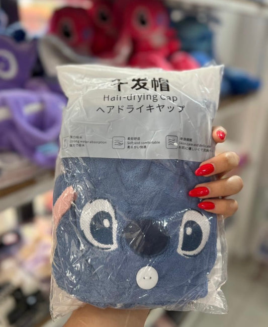 Bonnet pour les cheveux hair drying cap stitch - girlzbox