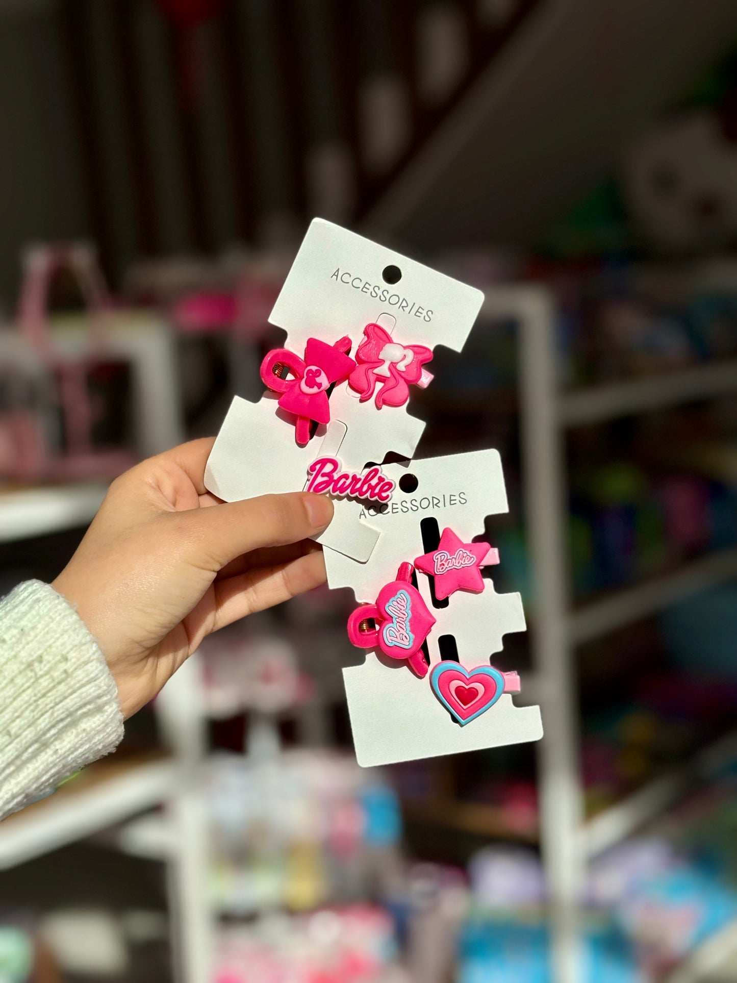 Barbie Barrettes pour les cheveux couleur aléatoire - Girlzbox