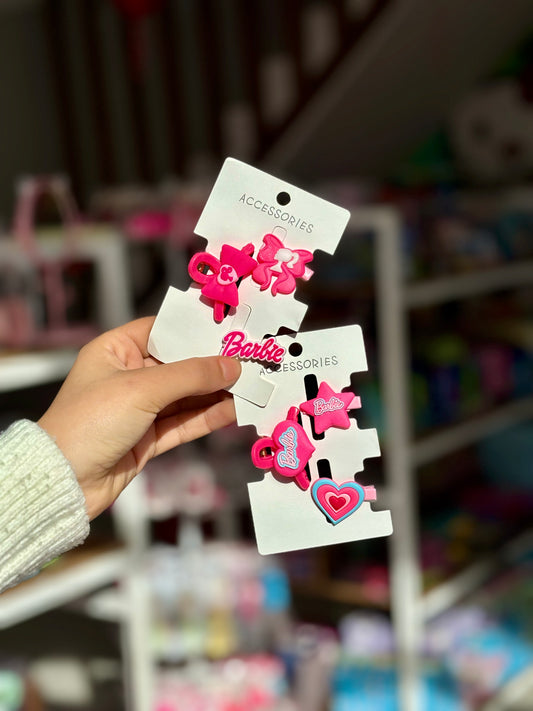 Barbie Barrettes pour les cheveux couleur aléatoire - Girlzbox