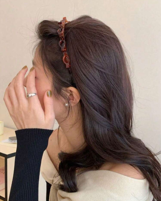 Bandeau tendance pour les cheveux noir - Girlzbox