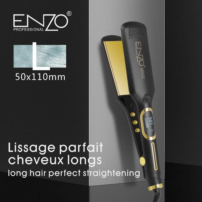 Enzo plaque professionnel lissage cheveux - Girlzbox
