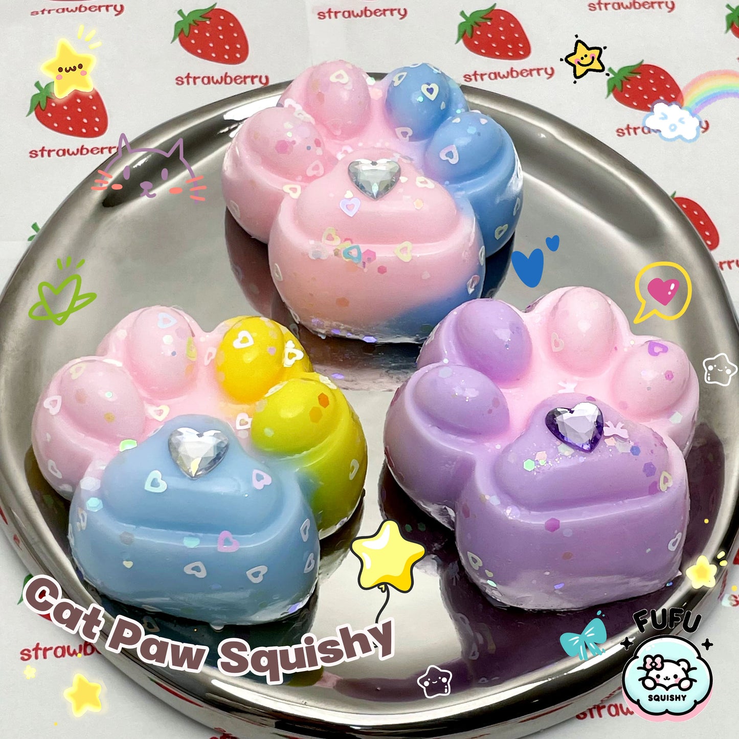 Cat paw squishy squichy maroc 1pcs - Girlzbox