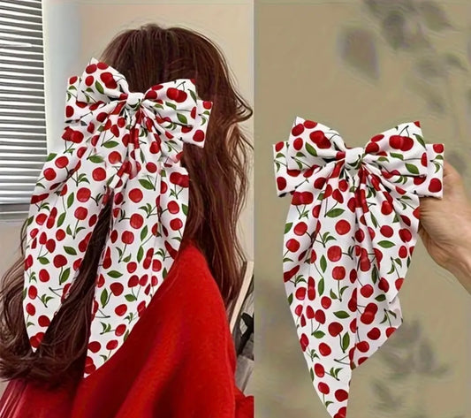 1 pcs noeud pour les cheveux cerise - Girlzbox