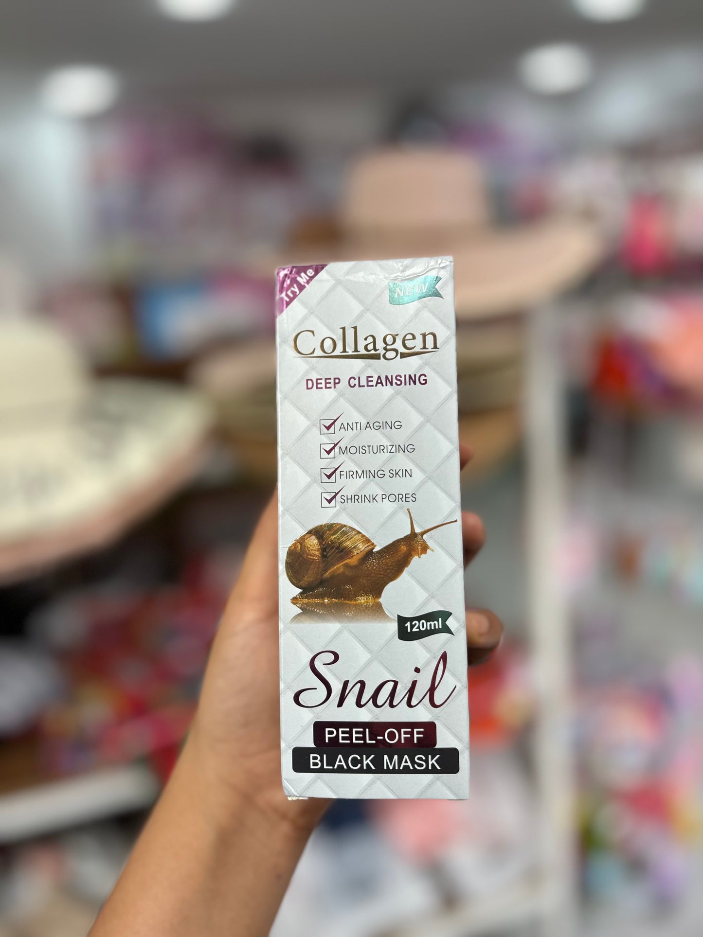 Peel off black mask snail masque hydratant et éclaircissant pour le visage -Girlzbox