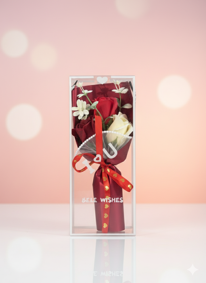 Bouquet de fleurs cadeau fin d’année - Girlzbox