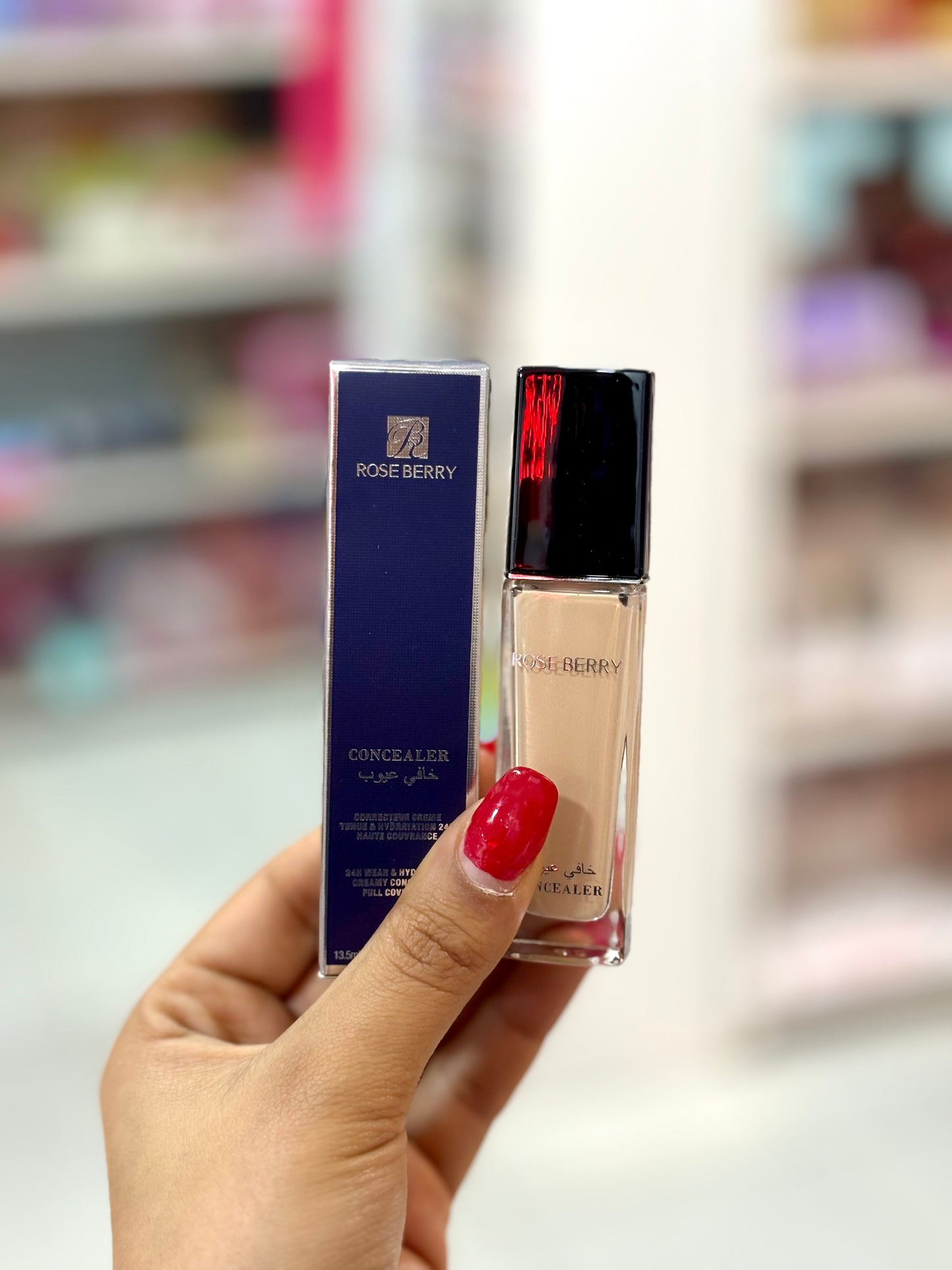 Anticerne grande couverance airbrush naturel rose berry - Girlzbox