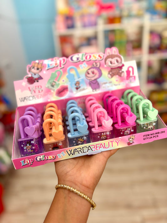Lip gloss cute couleur rose naturel labubu - Girlzbox