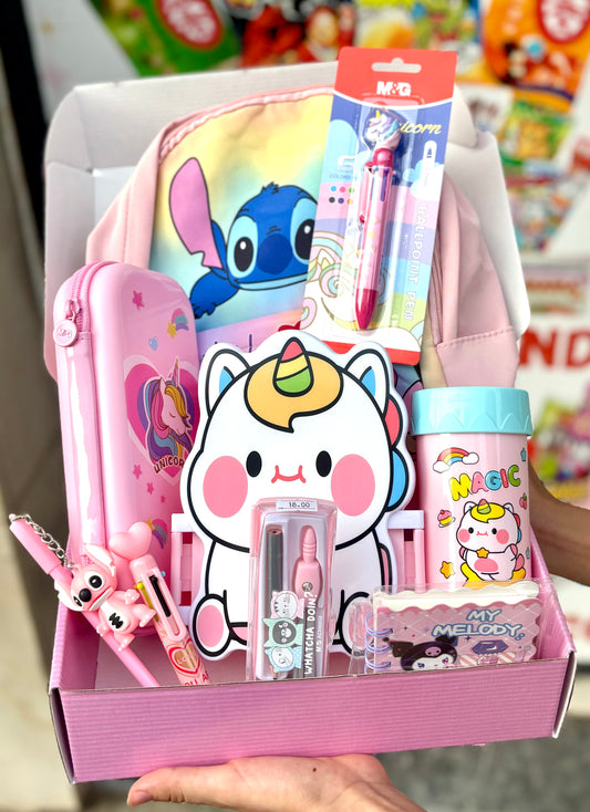 Box cute rentrée scolaire cartable stitch lunch box Back to school- Girlzbox