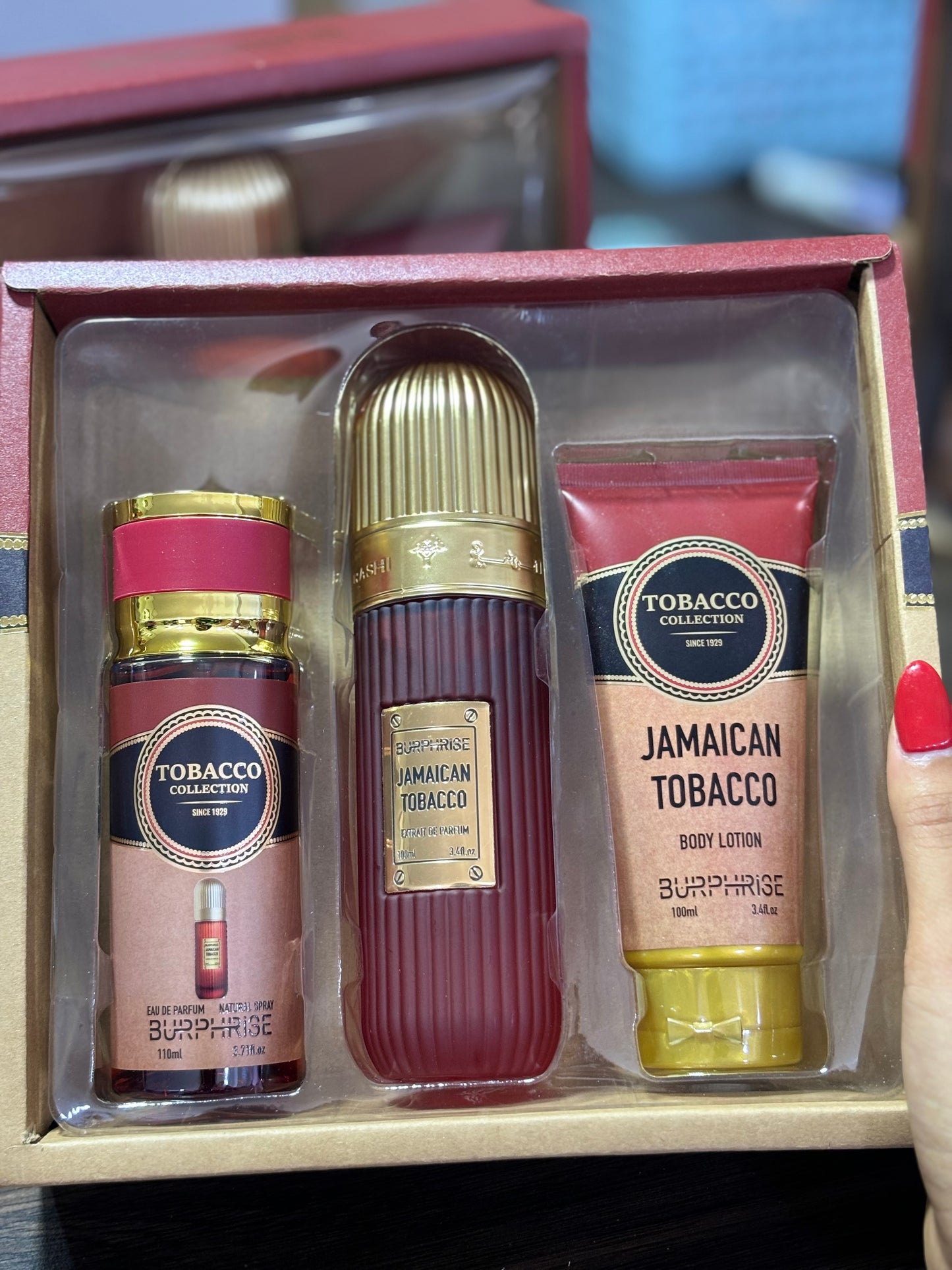 Pack cadeau tobacco collection jamaican tobacco crème pour le corps brume parfum - Girlzbox