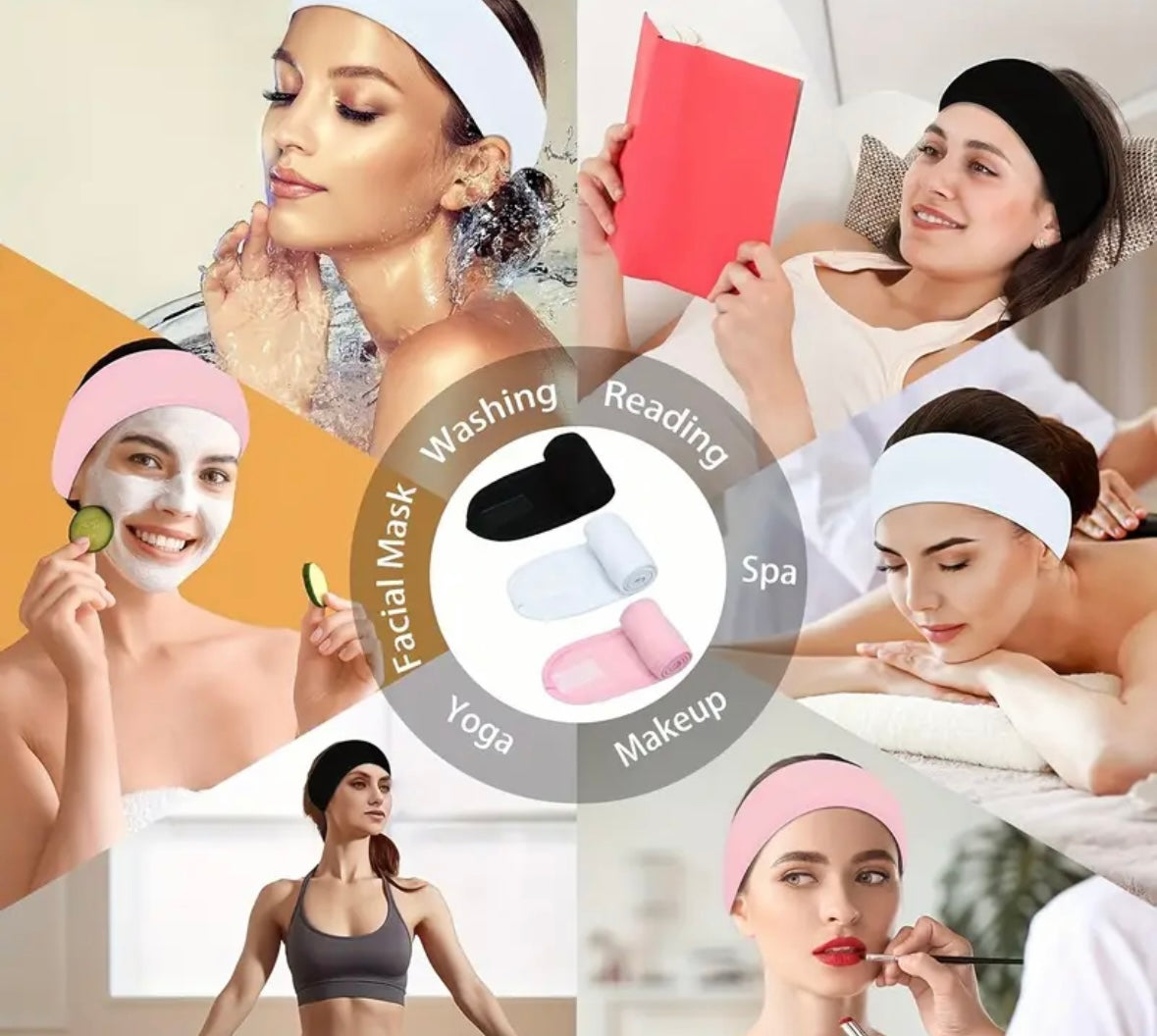 Spa head band bande pour skin care - Girlzbox
