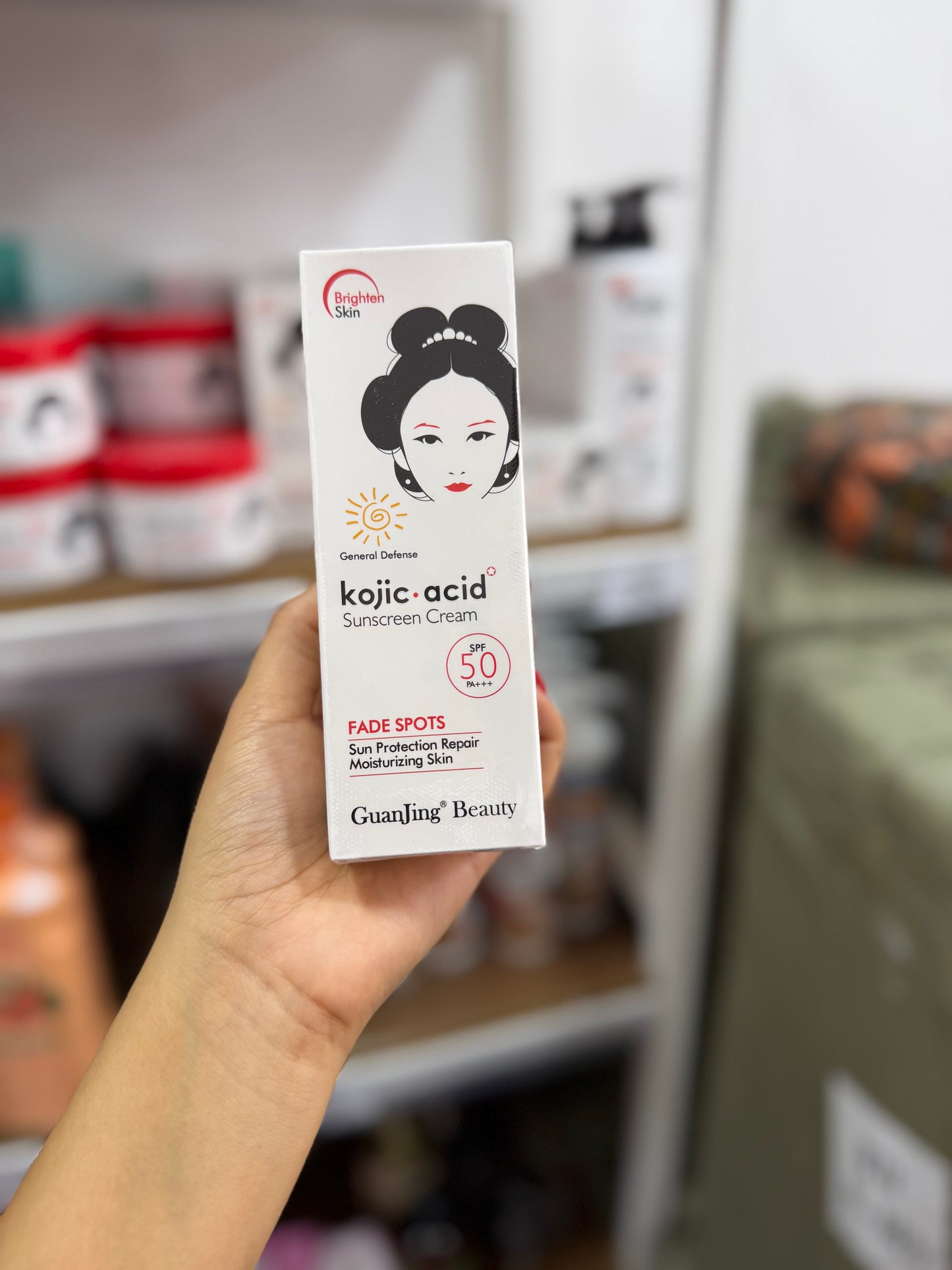 Sunscreen cream écran solaire spf 50 kojic acid - Girlzbox