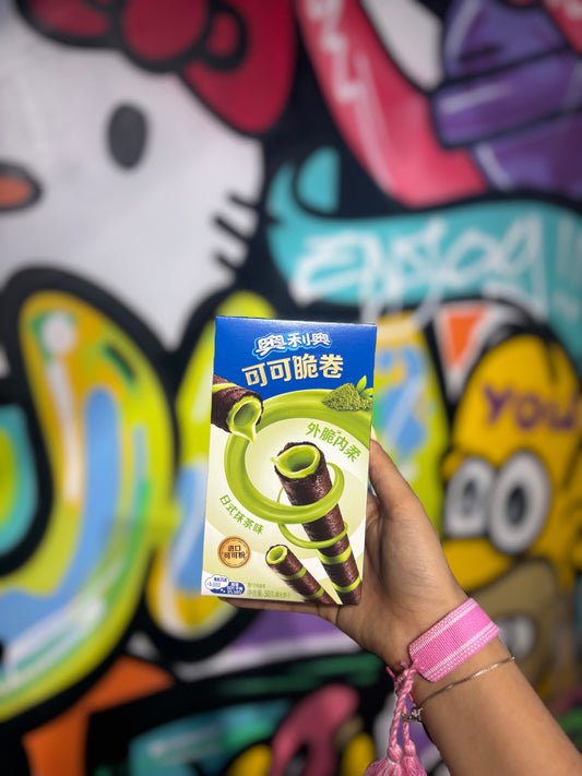 Oreo roll asian snacks macha glacé  biscuit - Girlzbox