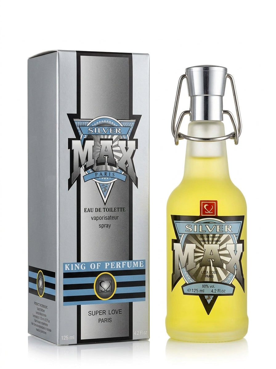 Silver max eau de parfum pour homme fraîche