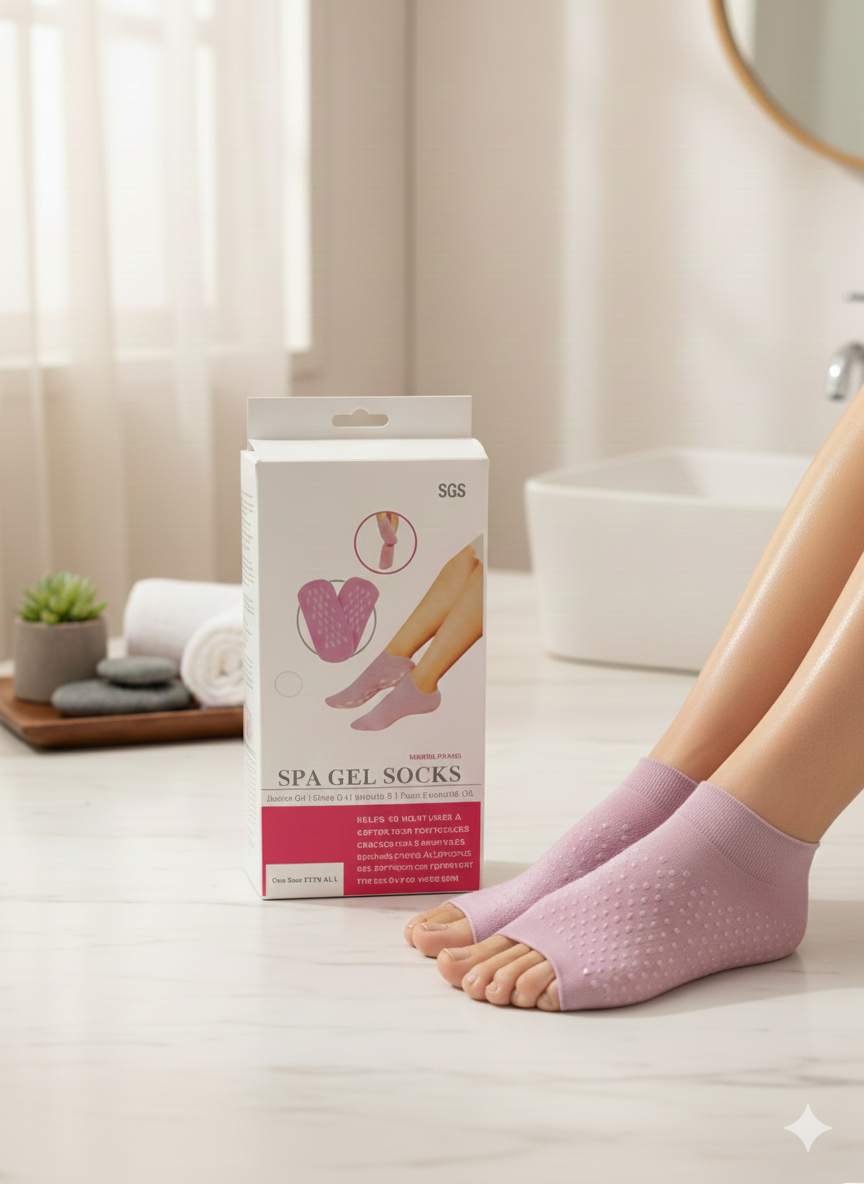 Spa gel socks pour des pieds bien hydrater - Girlzbox