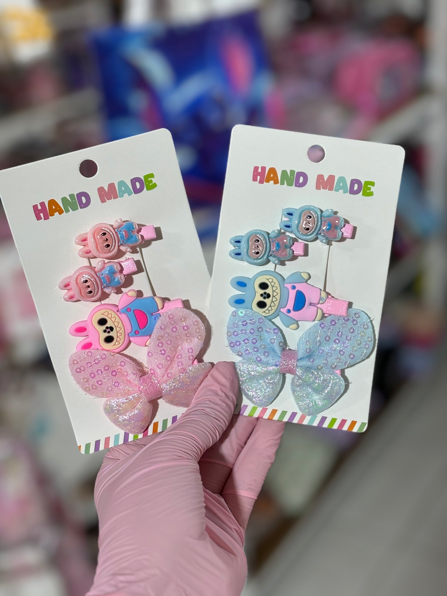 Pack labubu barrette pour les cheveux - Girlzbox