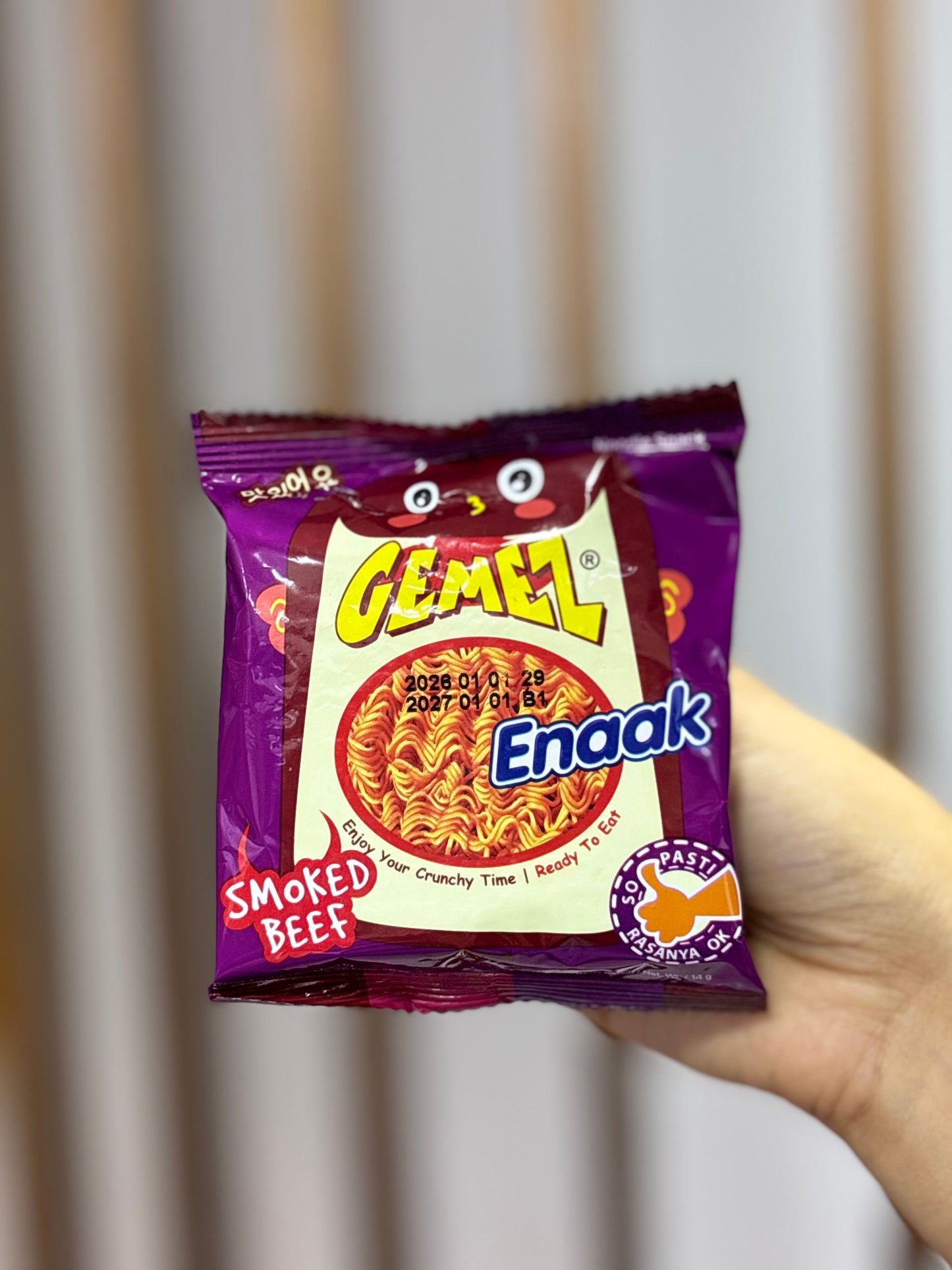 Enaak gemez smoked beef asian snacks - Girlzbox