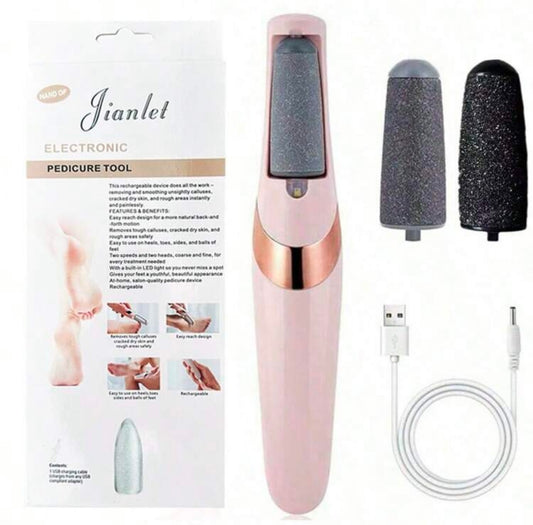 1 pièce Machine de retrait de la peau morte des pieds électrique, broyeur de pied électrique, fichier de pied électronique, lime électronique créative pour outil exfoliant domestique, lime de pied rechargeable pour éliminer la corne des pieds, kit de soin