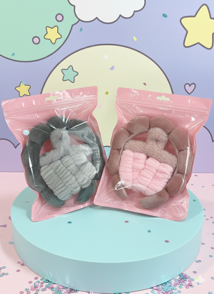 Pack bande pour les cheveux et les mains et barrette - Girlzbox