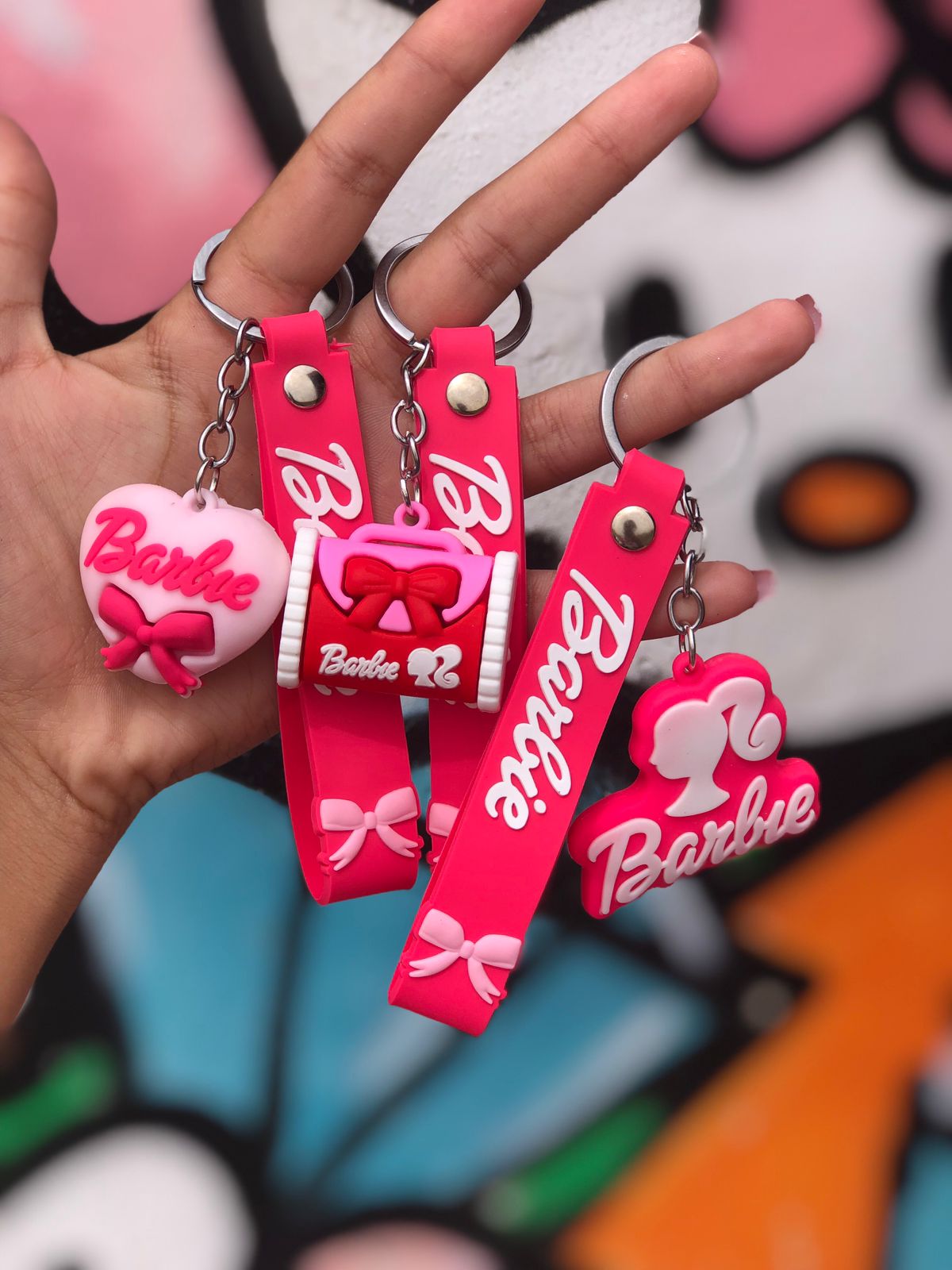 Porte clés Barbie une pièce aléatoire- Girlzbox