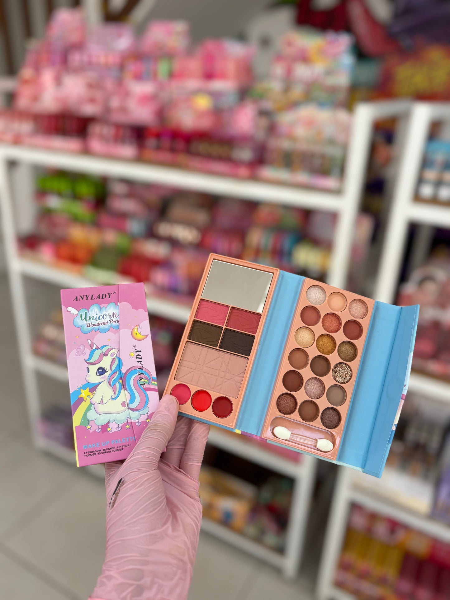 Palette unicorn tout en 1 fards à paupières et à joue - Girlzbox