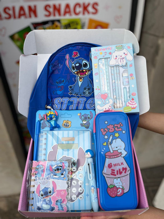Box cute rentrée scolaire cartable stitch calculatrice Back to school- Girlzbox