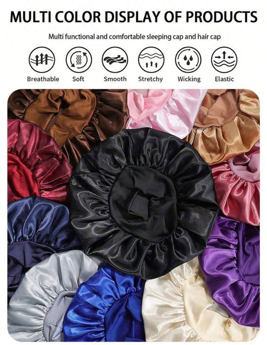 Bonnet en satin pour protéger les cheveux - Girlzbox