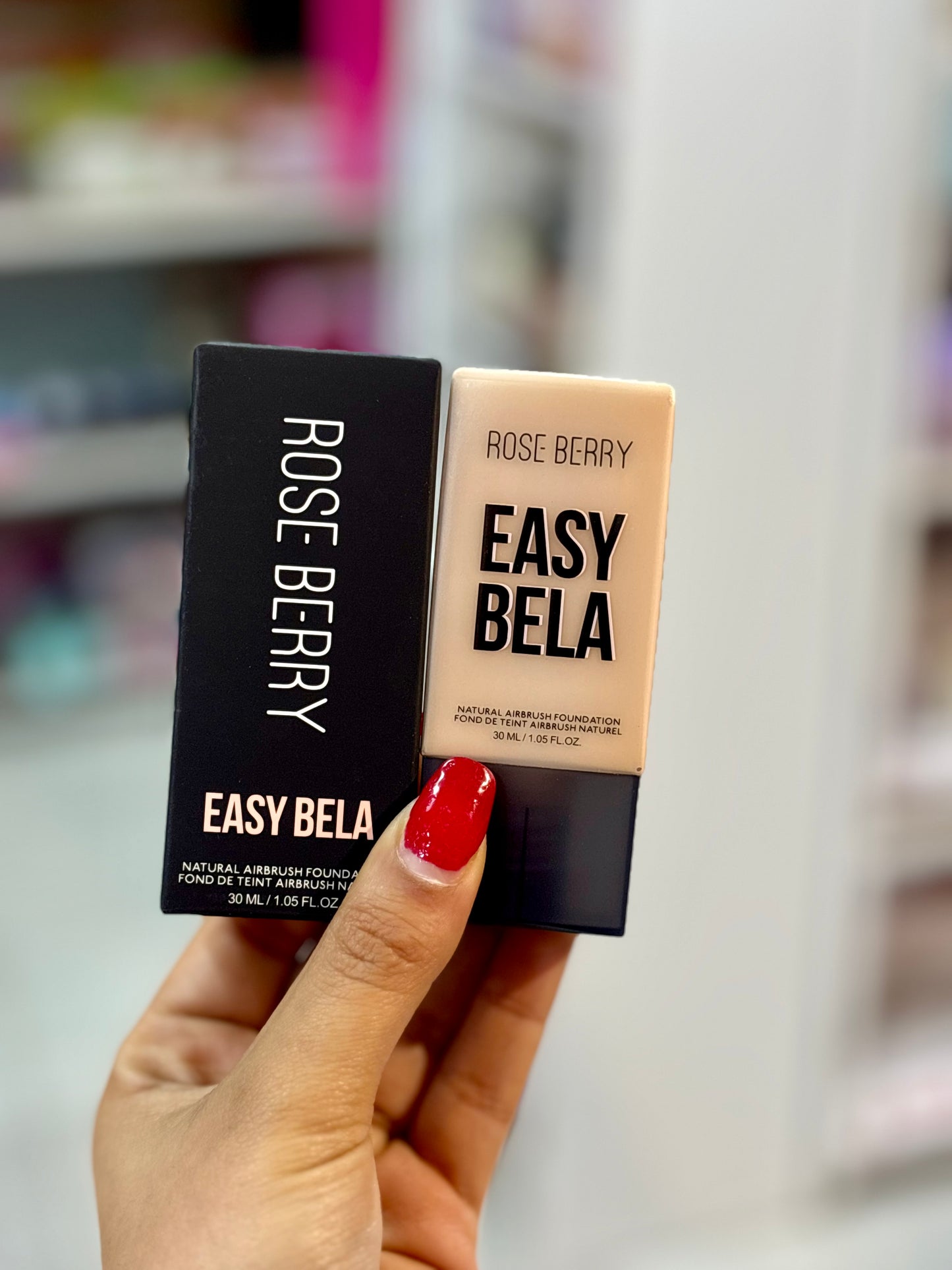 Fond de teint airbrush naturel rose berry - Girlzbox