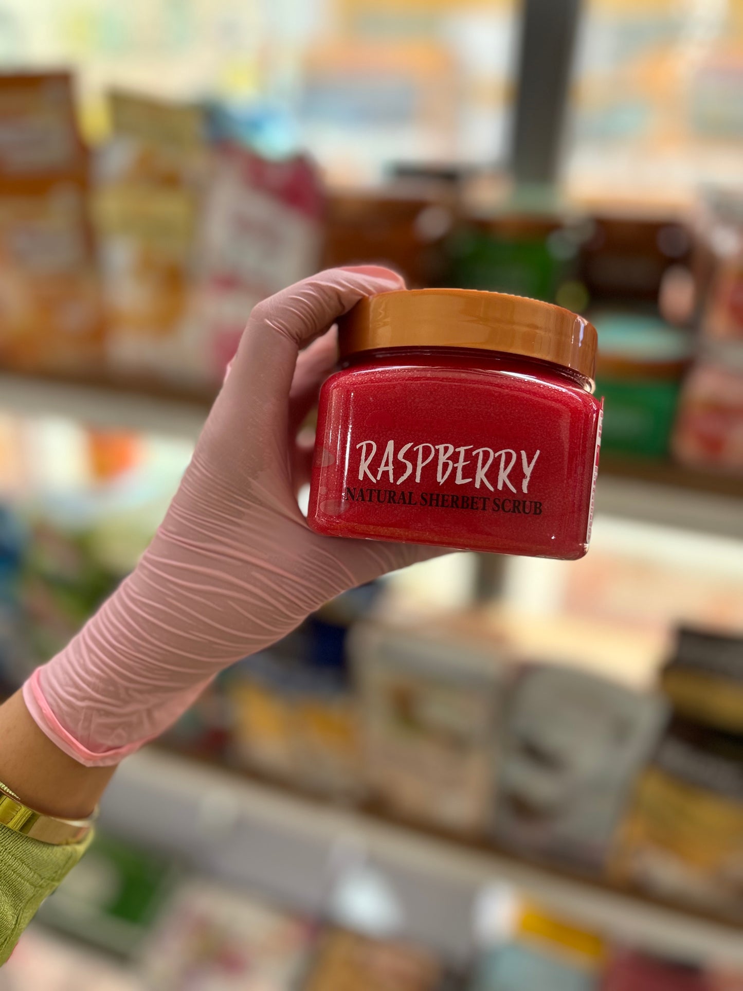 Gommage pour le corps framboise- girlzbox