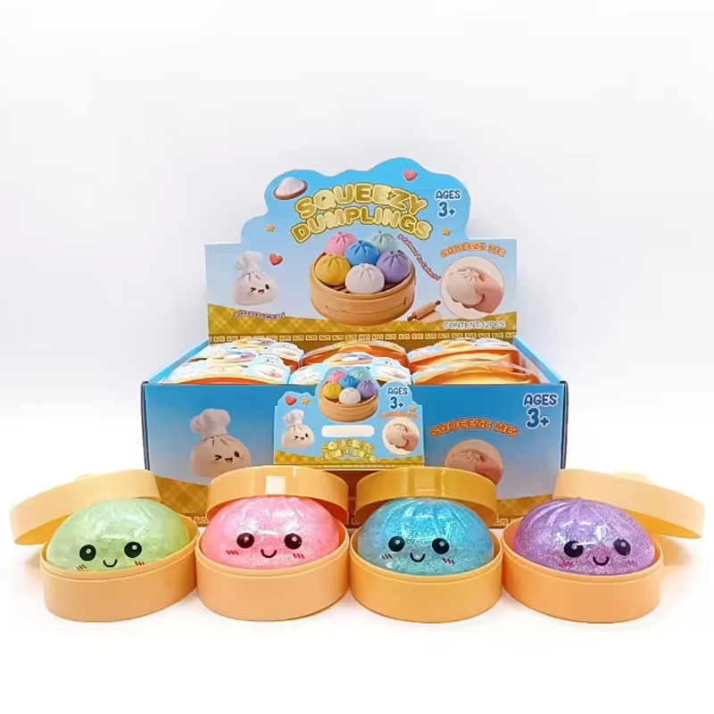 Dumplings grand format 1pcs squichy couleurs surprise- Girlzbox