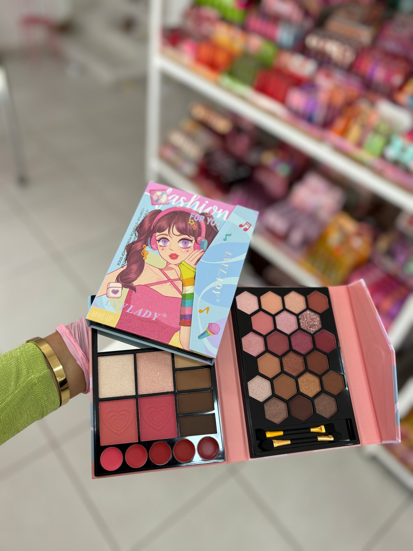 Palette tout en 1 fards à paupières et à joue - Girlzbox