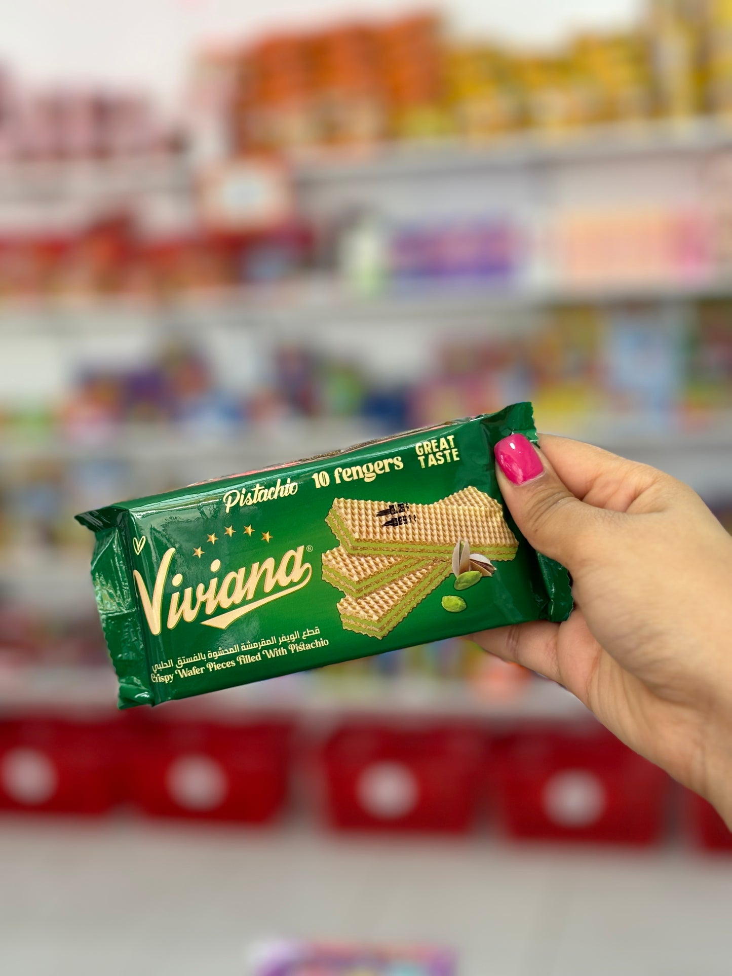 Viviana wafer pistache - Girlzbox